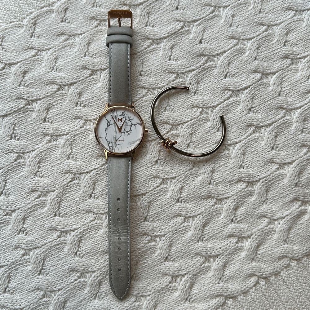MVMT watch and bangle set